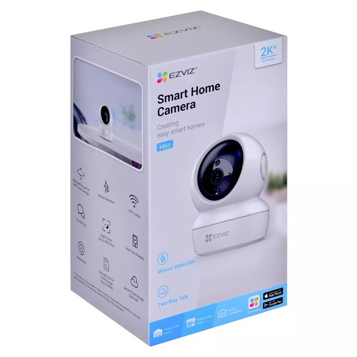 EZVIZ CS-H6c Pro 2K 3.0MP Wi-Fi Pan & Tilt Smart Home Security Camera