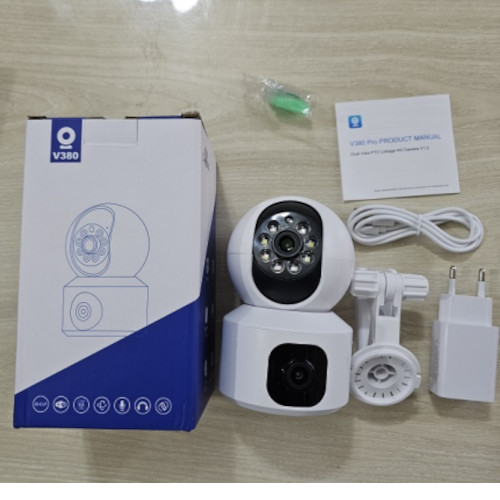 V380 Pro Dual Lens WiFi Camera 360°Smart Security IP Camera